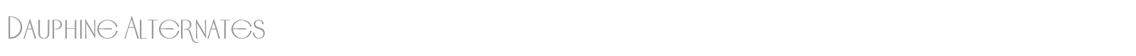 Dauphine Alternates font preview
